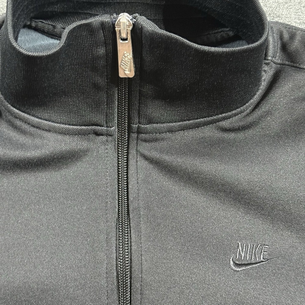 Nike Sportswear Track Jacket Men’s Size Large Black Full Zip Long Sleeve Swoosh - Picture 11 of 14